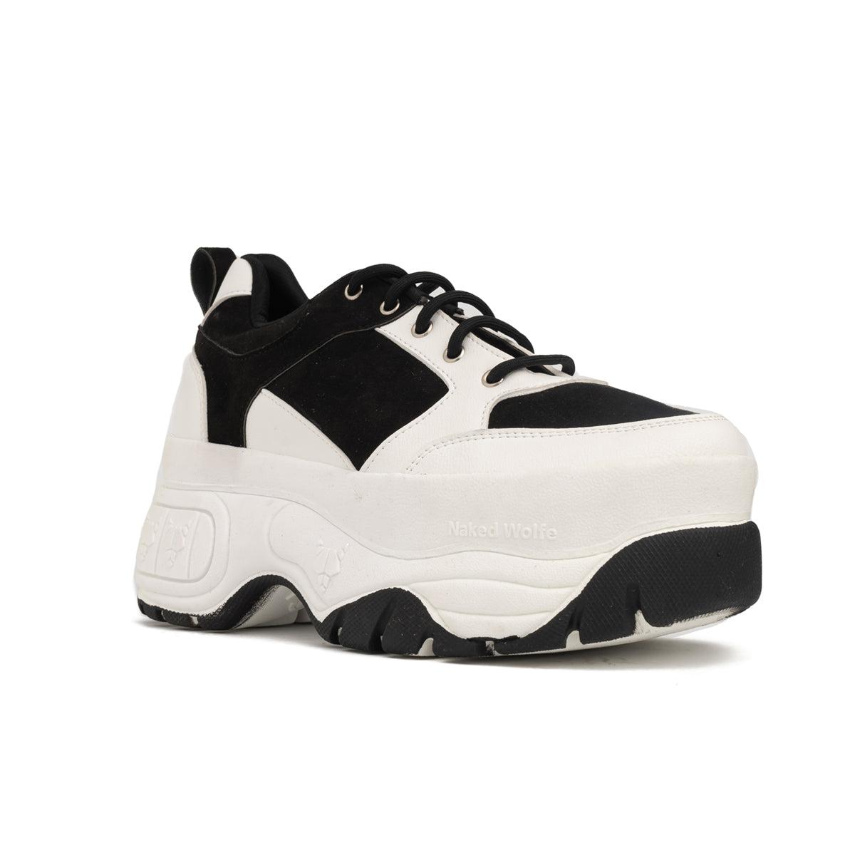 ZAPATILLAS URBANAS MUJER WOLF BLANCO CON NEGRO - 5
