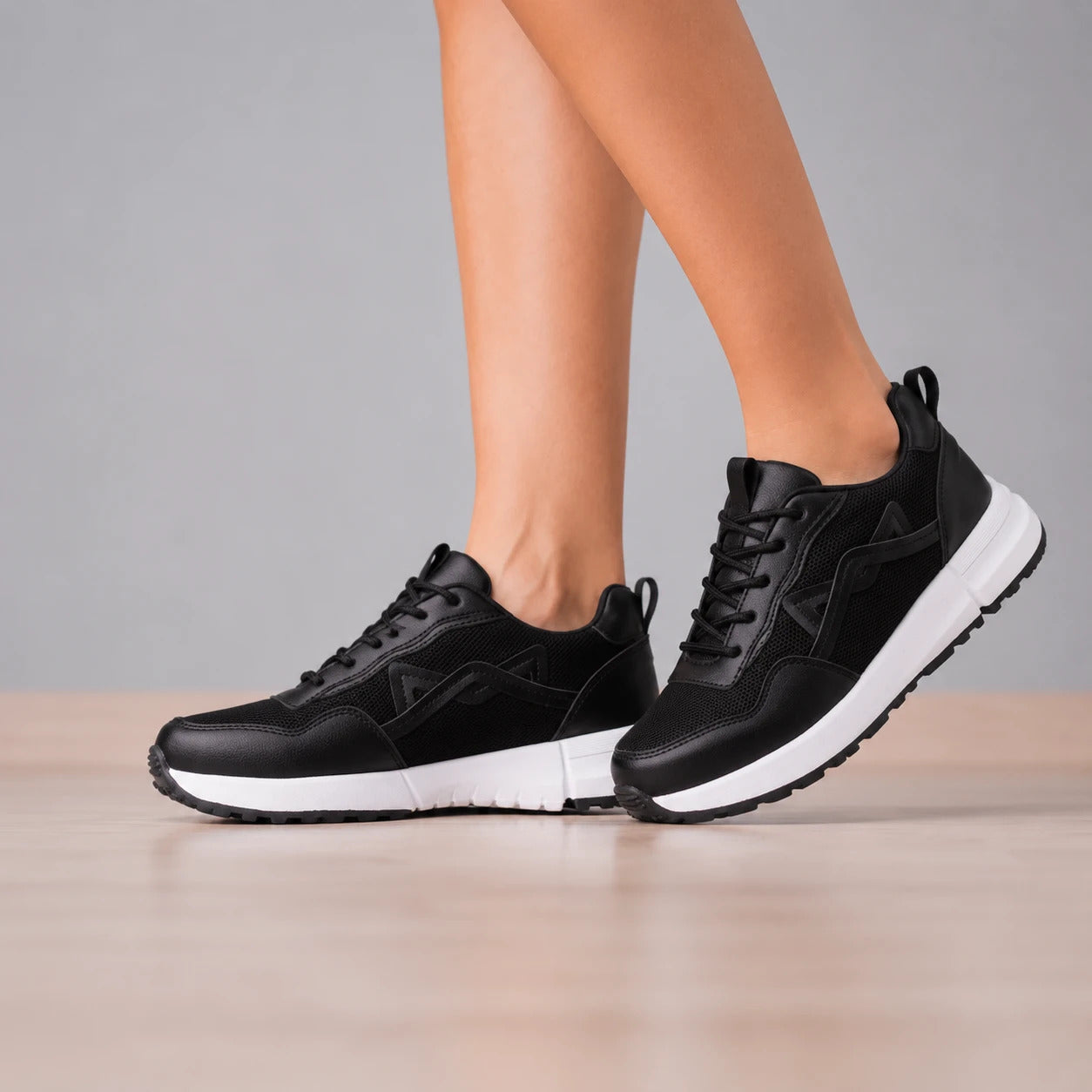 ZAPATILLAS URBANAS MUJER KITTY NEGRO Y BLANCO - 6