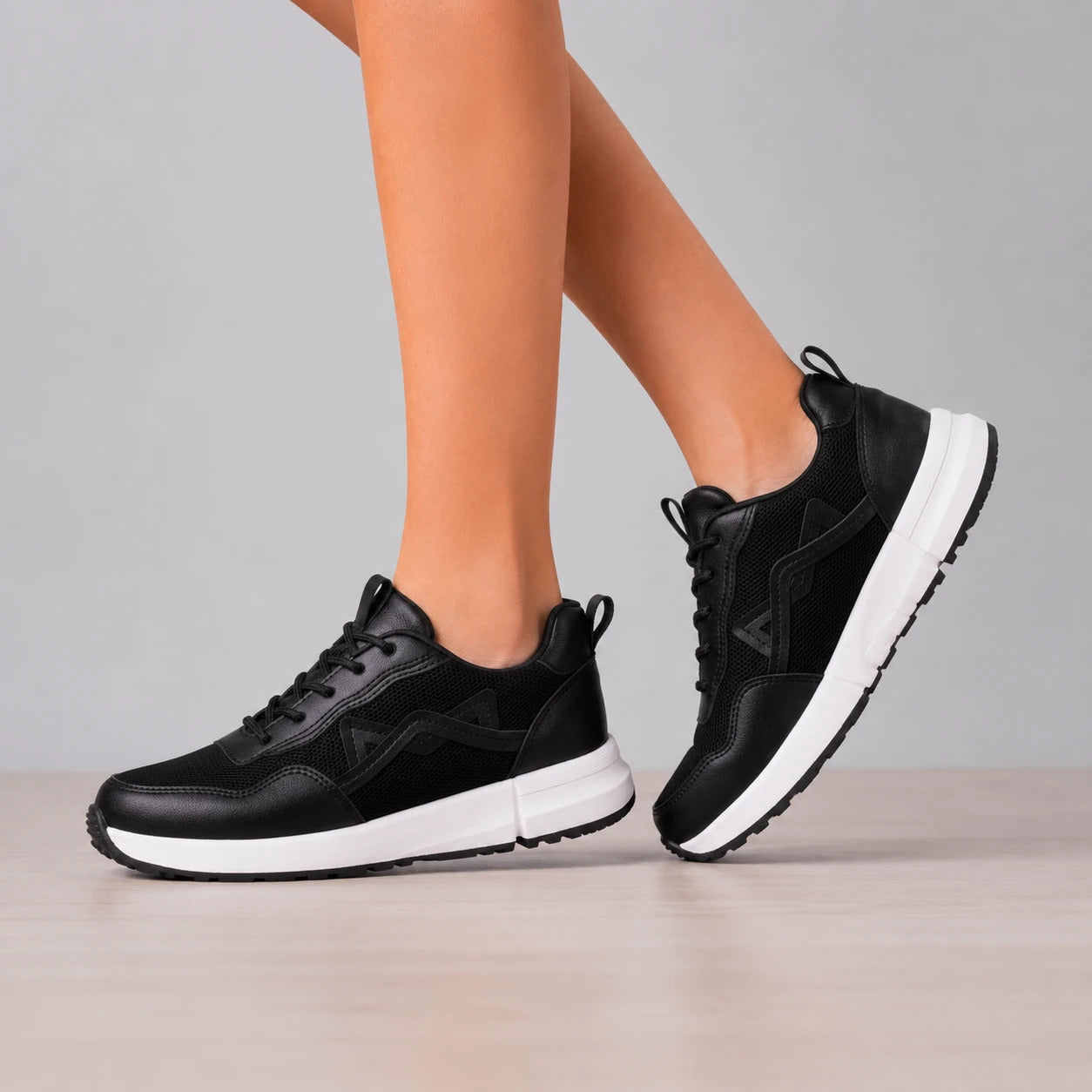 ZAPATILLAS URBANAS MUJER KITTY NEGRO Y BLANCO - 7