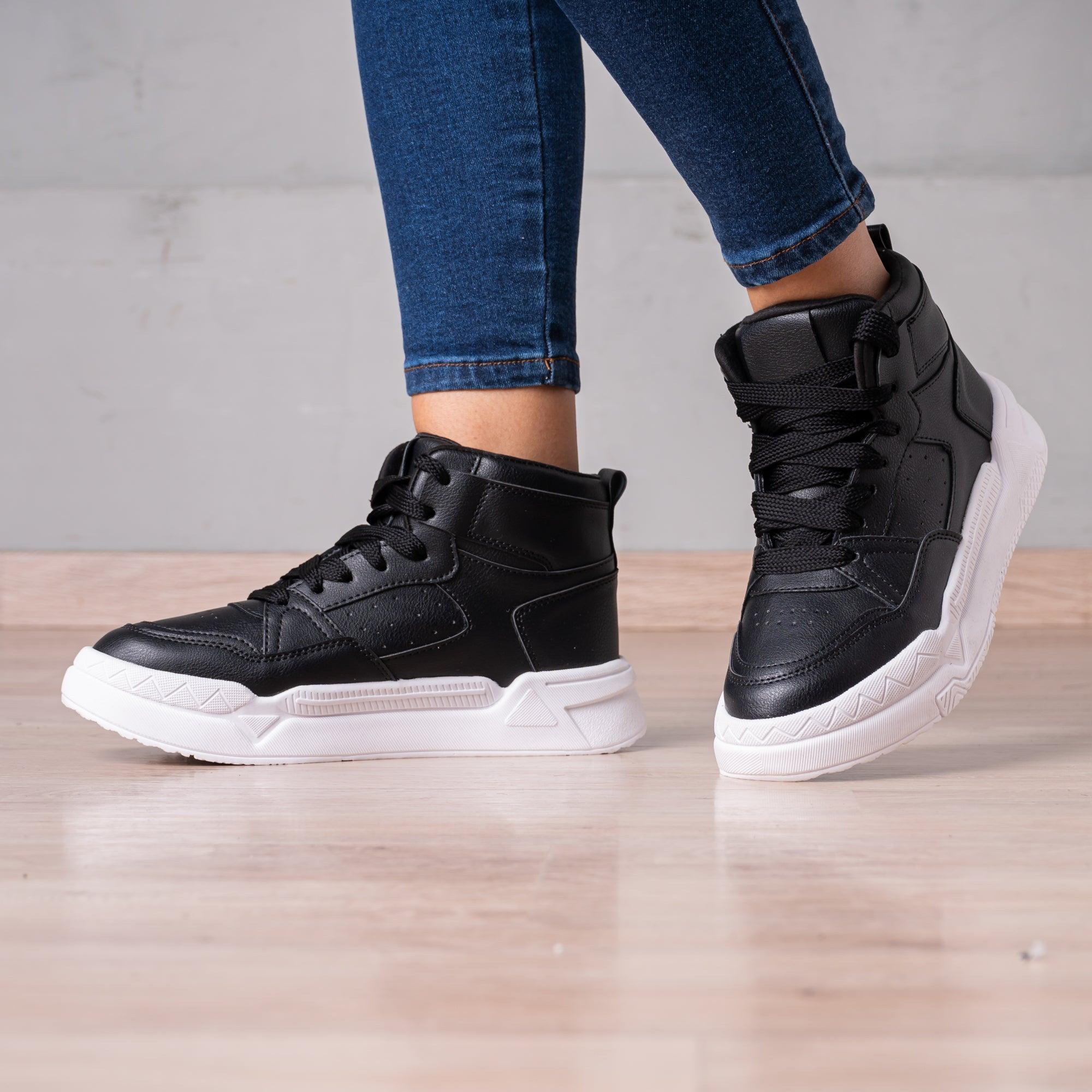 ZAPATILLAS URBANAS MUJER YIJUN NEGRO - 1