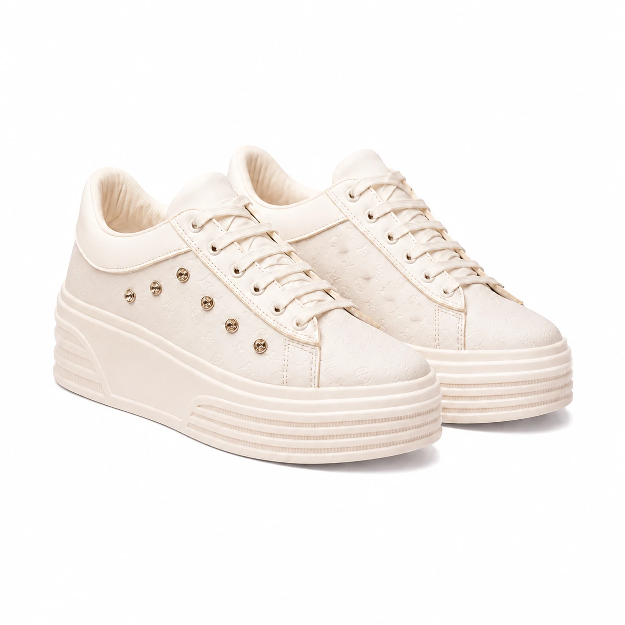 ZAPATILLAS URBANAS MUJER ADELAYDE BEIGE - 3