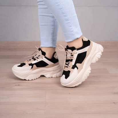 ZAPATILLAS URBANAS MUJER XTREME BEIGE - 1