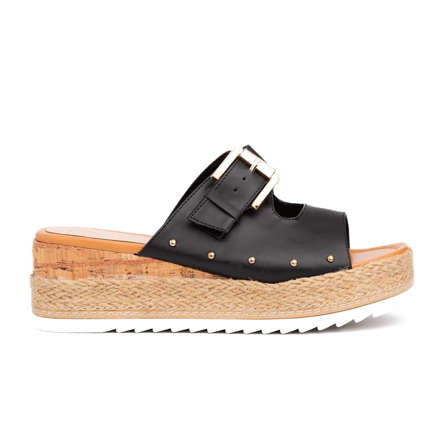 SANDALIAS CASUALES MUJER SERENA NEGRO - 2