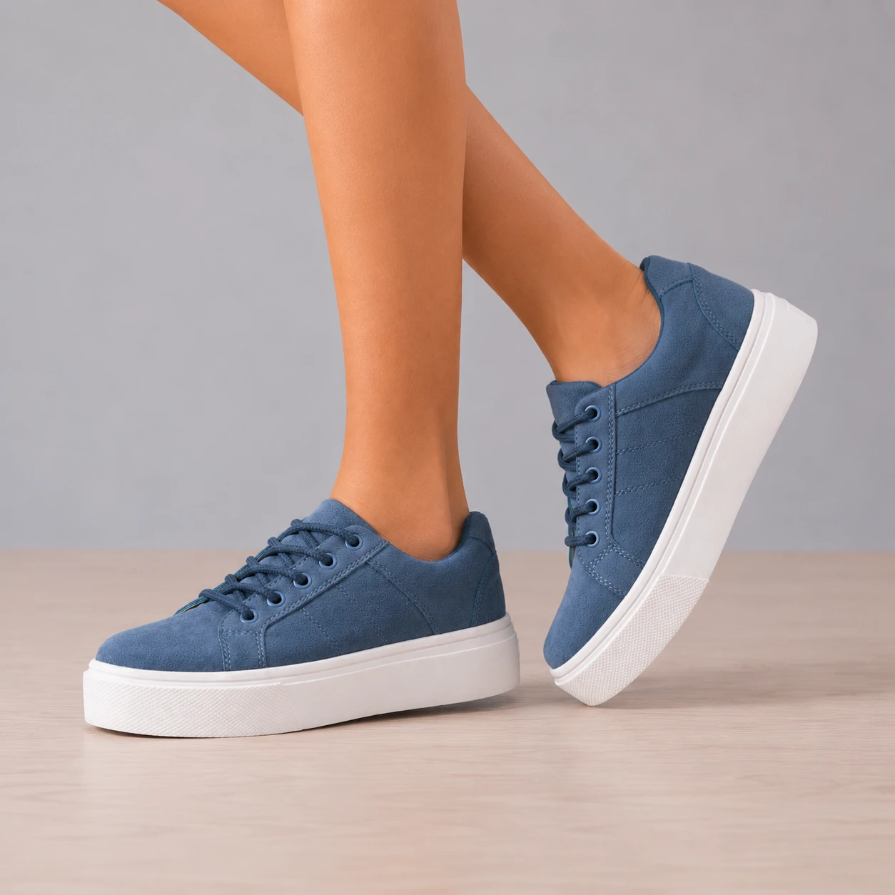 ZAPATILLAS URBANAS MUJER BELICE AZUL ACERO - 5