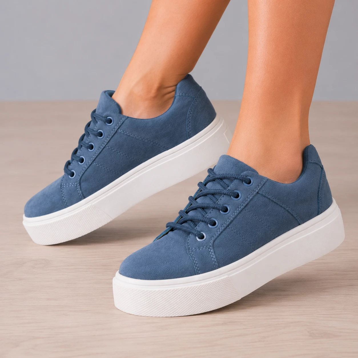 ZAPATILLAS URBANAS MUJER BELICE AZUL ACERO - 6