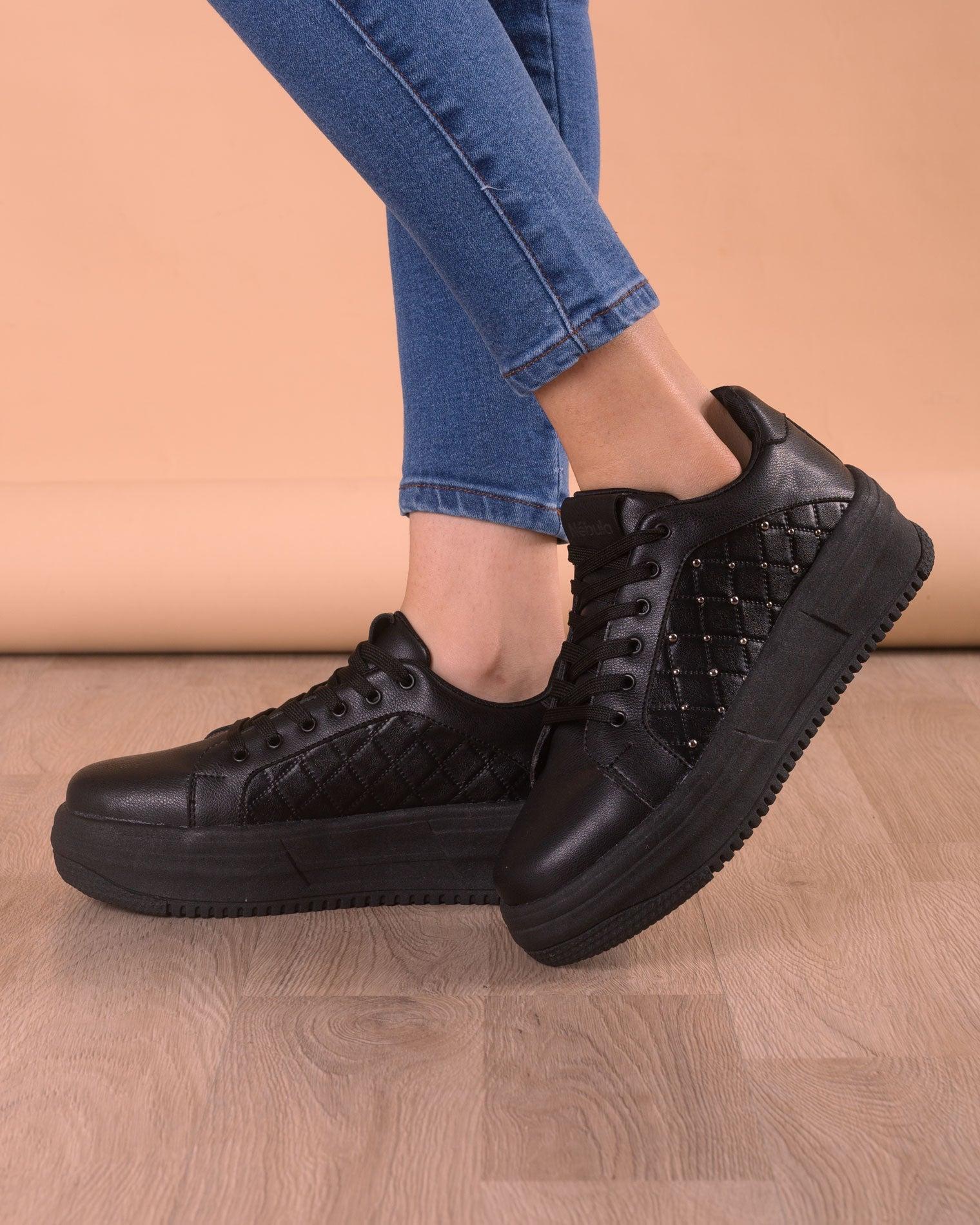 ZAPATILLAS URBANAS MUJER DIAMANTE NEGRO - 1