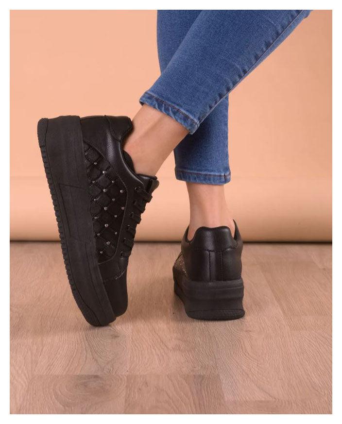 ZAPATILLAS URBANAS MUJER DIAMANTE NEGRO - 3