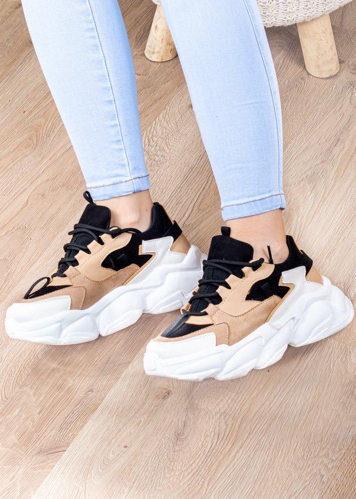 ZAPATILLAS URBANAS MUJER AVILES BEIGE - 1