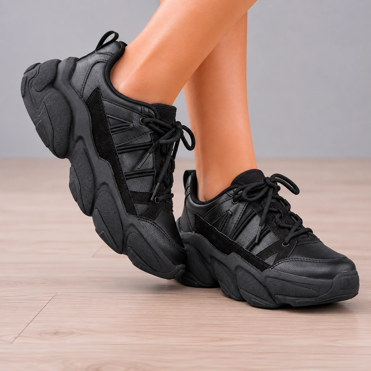 ZAPATILLAS URBANAS MUJER PETRA NEGRO - 1