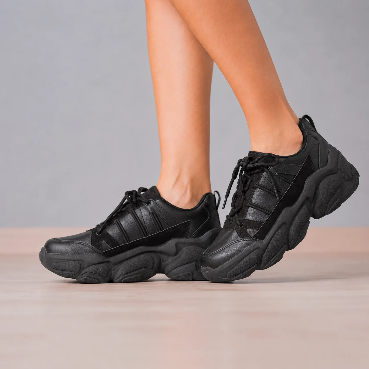 ZAPATILLAS URBANAS MUJER PETRA NEGRO - 2