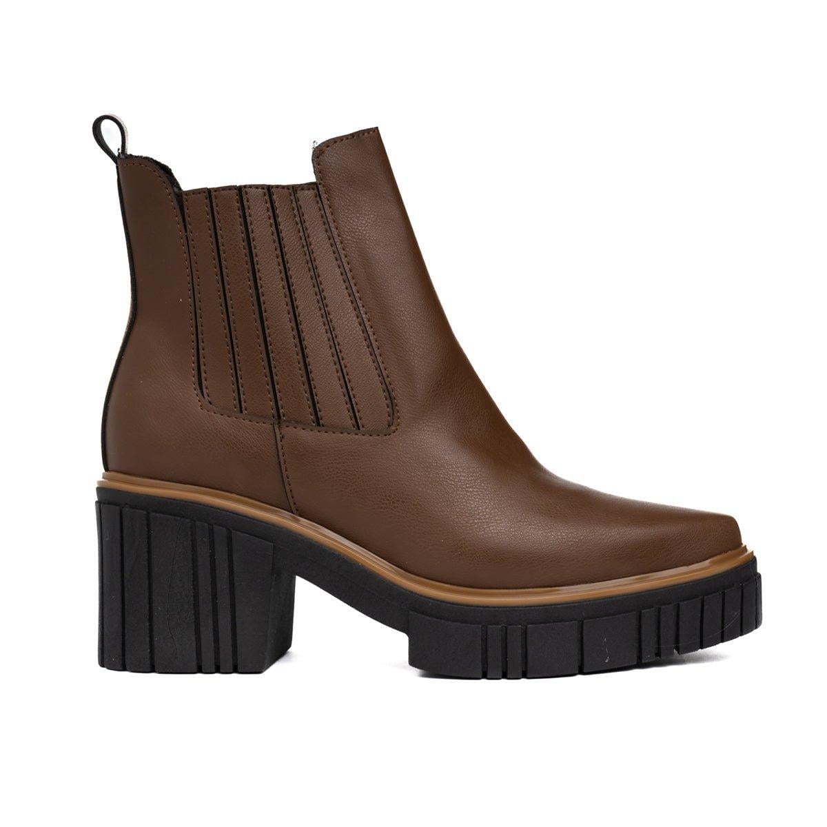 BOTINES MUJER LIRRACHI CAMEL - 4
