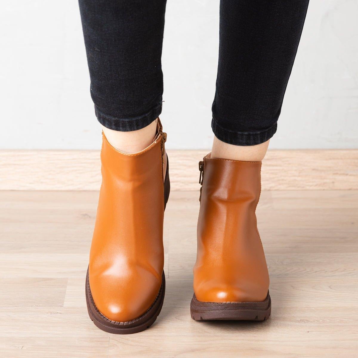 BOTINES MUJER FURRY CAMEL - 2