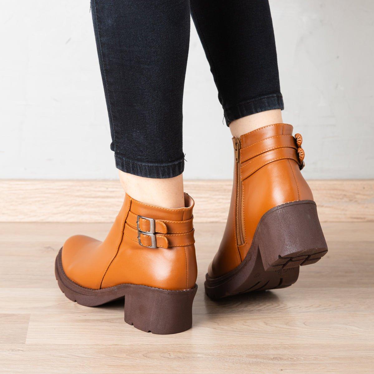 BOTINES MUJER FURRY CAMEL - 3