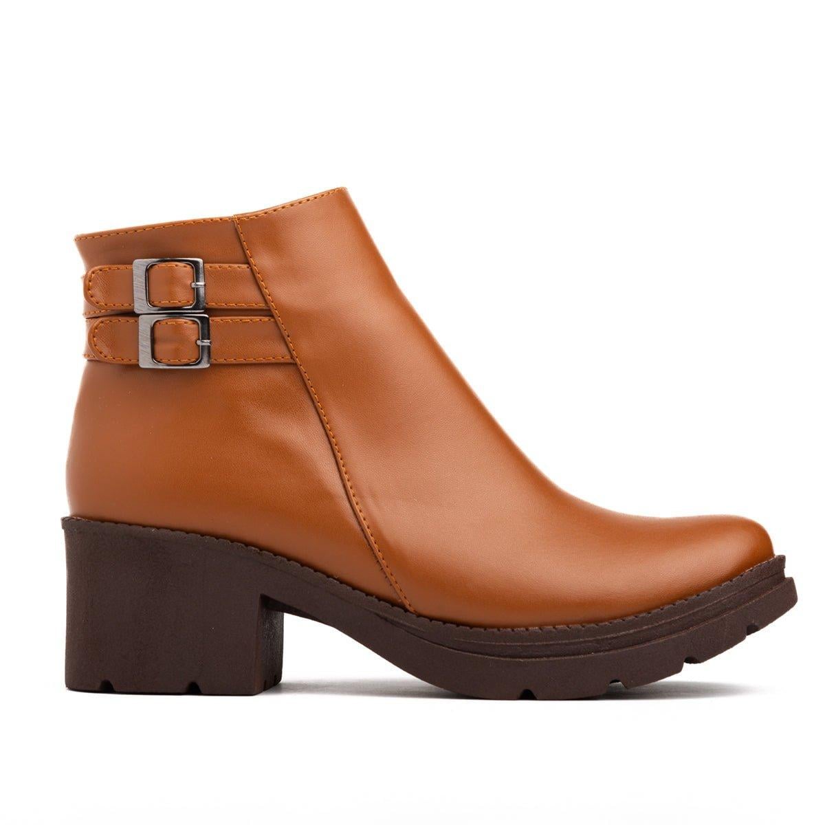 BOTINES MUJER FURRY CAMEL - 4