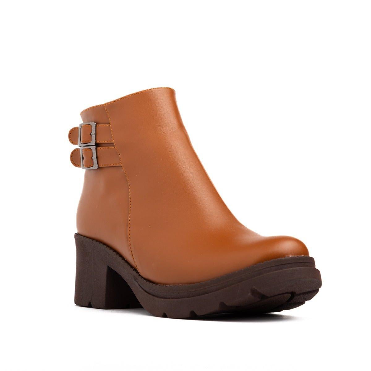 BOTINES MUJER FURRY CAMEL - 5
