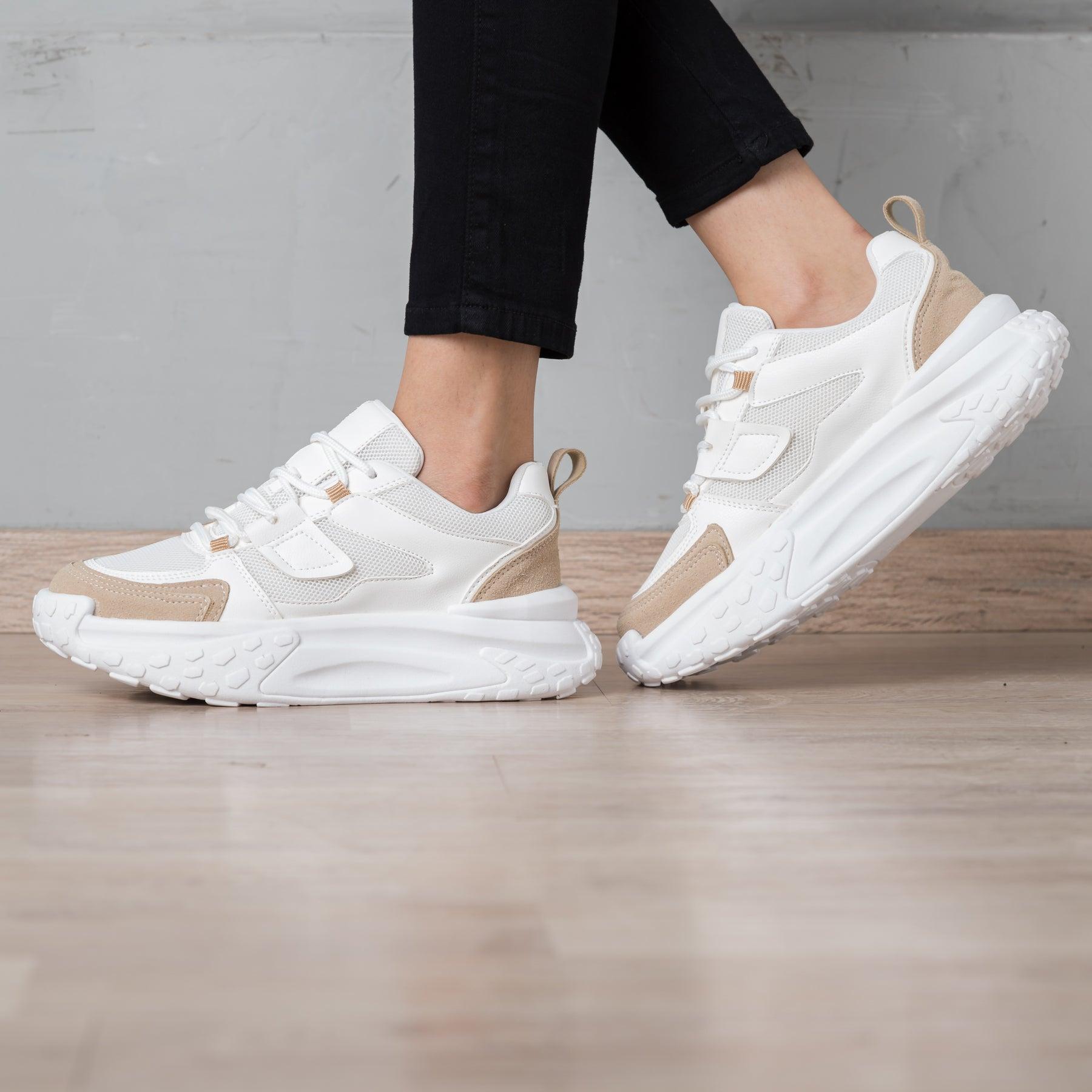 ZAPATILLAS URBANAS MUJER LILIT BEIGE - 1