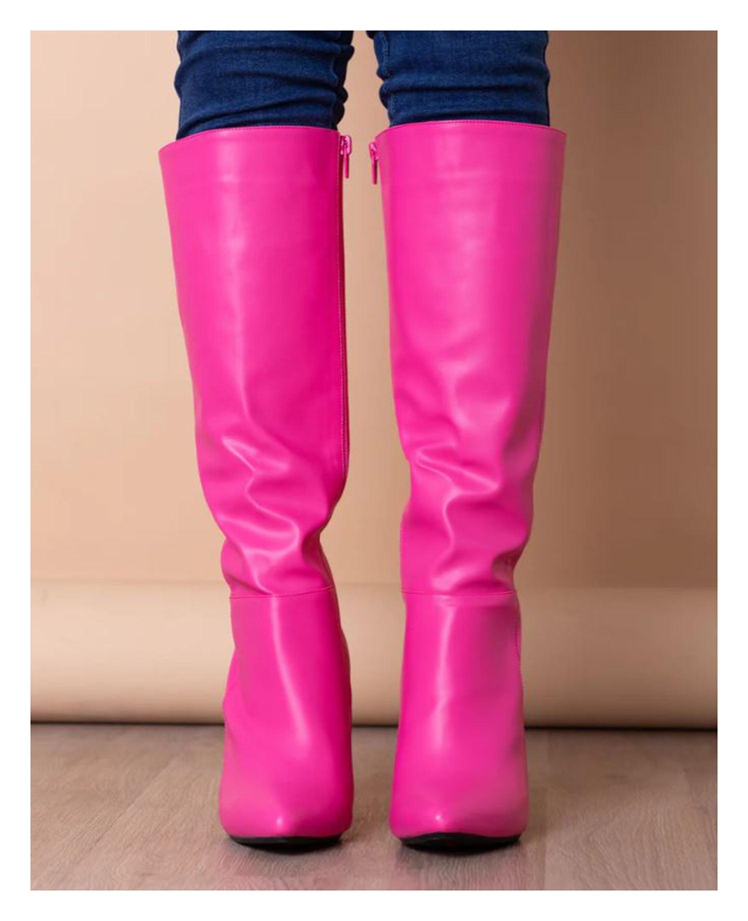 BOTAS MUJER KENDALL FUCSIA - 2