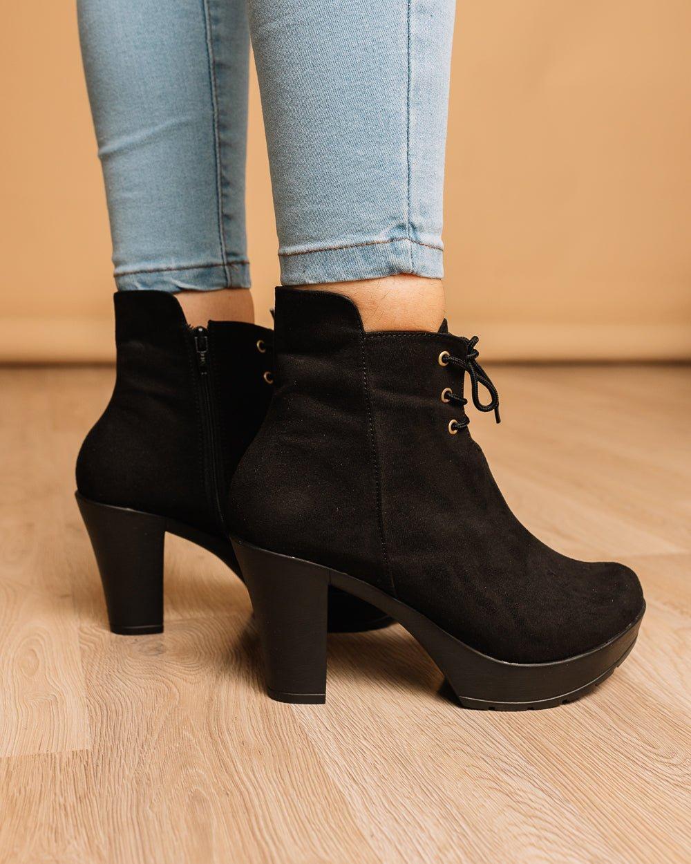 BOTINES MUJER NASSER NEGRO - 1
