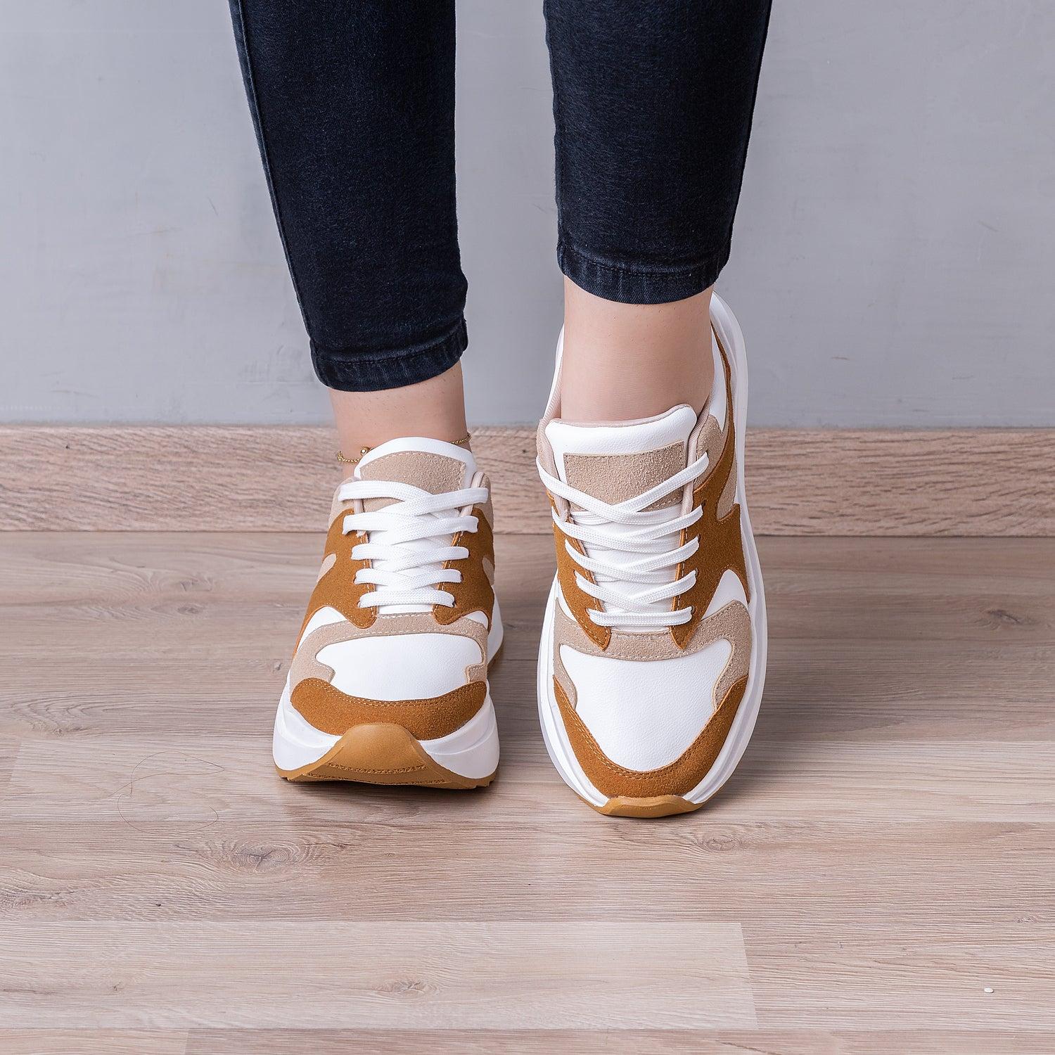 ZAPATILLAS URBANAS MUJER AMBERES CAMEL - 2