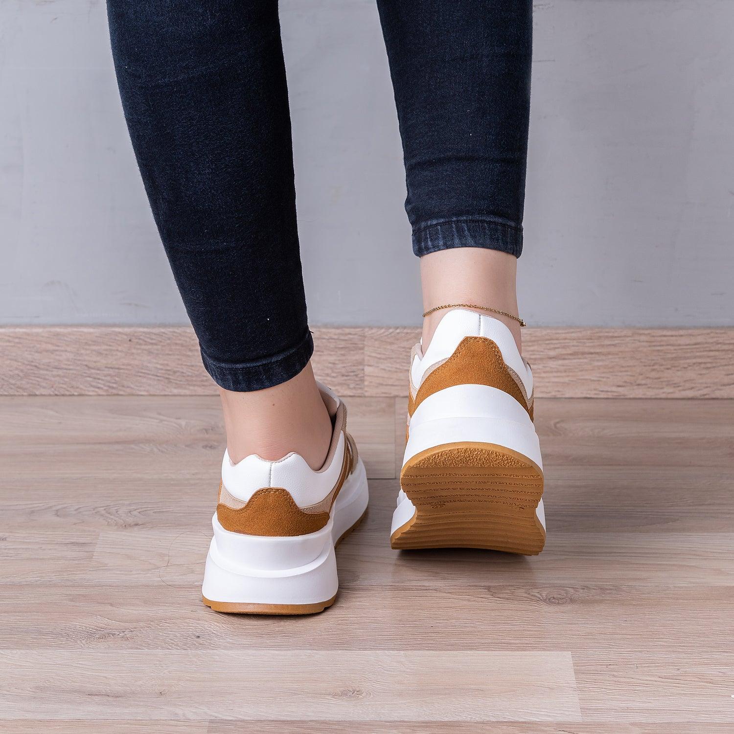 ZAPATILLAS URBANAS MUJER AMBERES CAMEL - 3