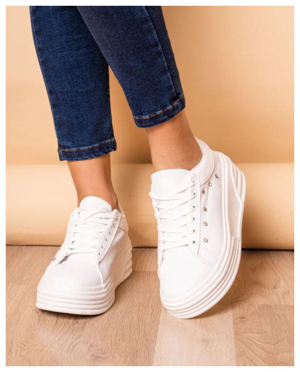 ZAPATILLAS URBANAS MUJER ADELAYDE BLANCO - 1