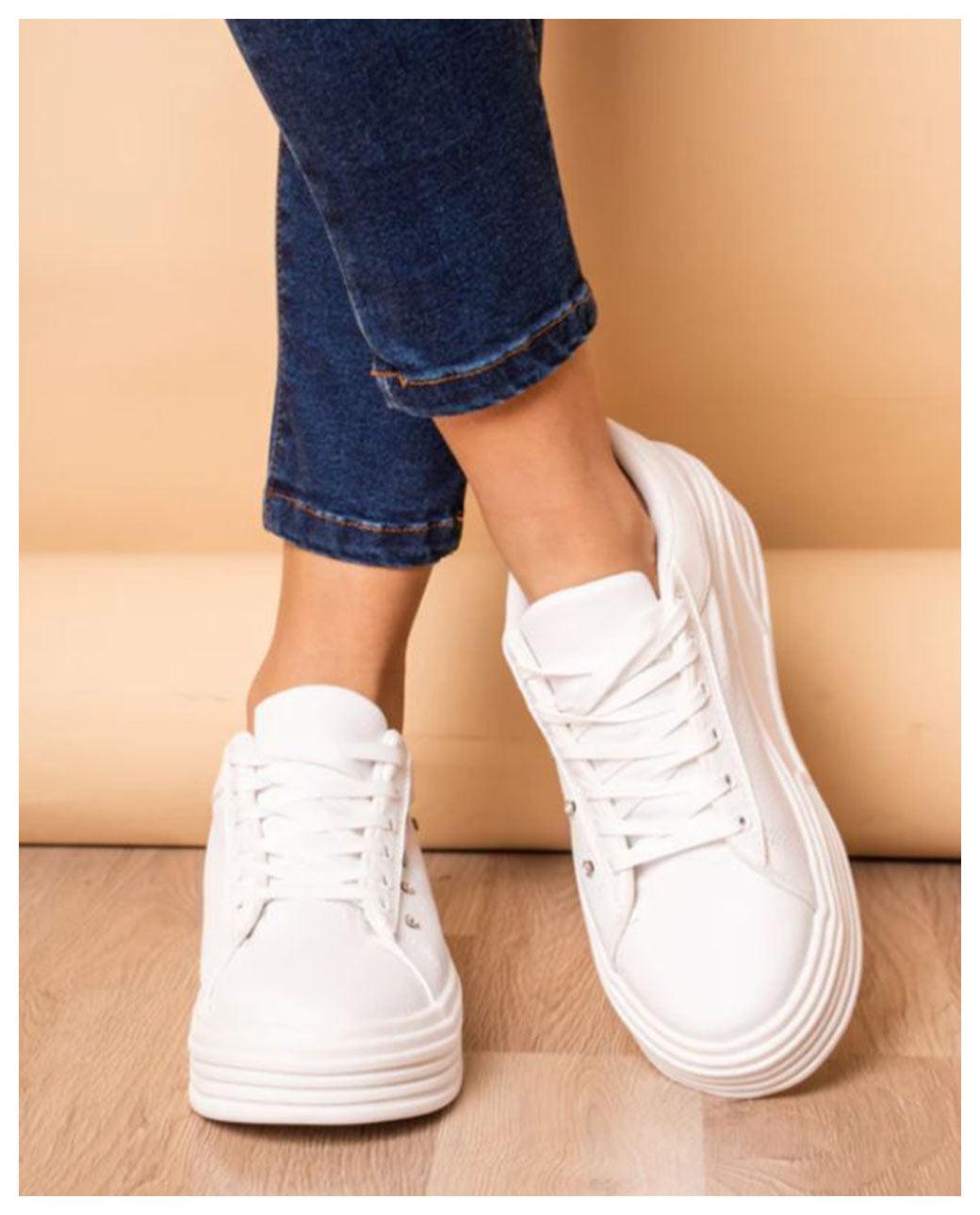 ZAPATILLAS URBANAS MUJER ADELAYDE BLANCO - 2