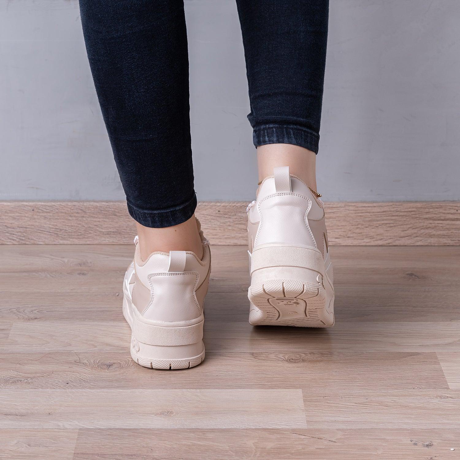 ZAPATILLAS URBANAS MUJER NAYAI BEIGE - 3