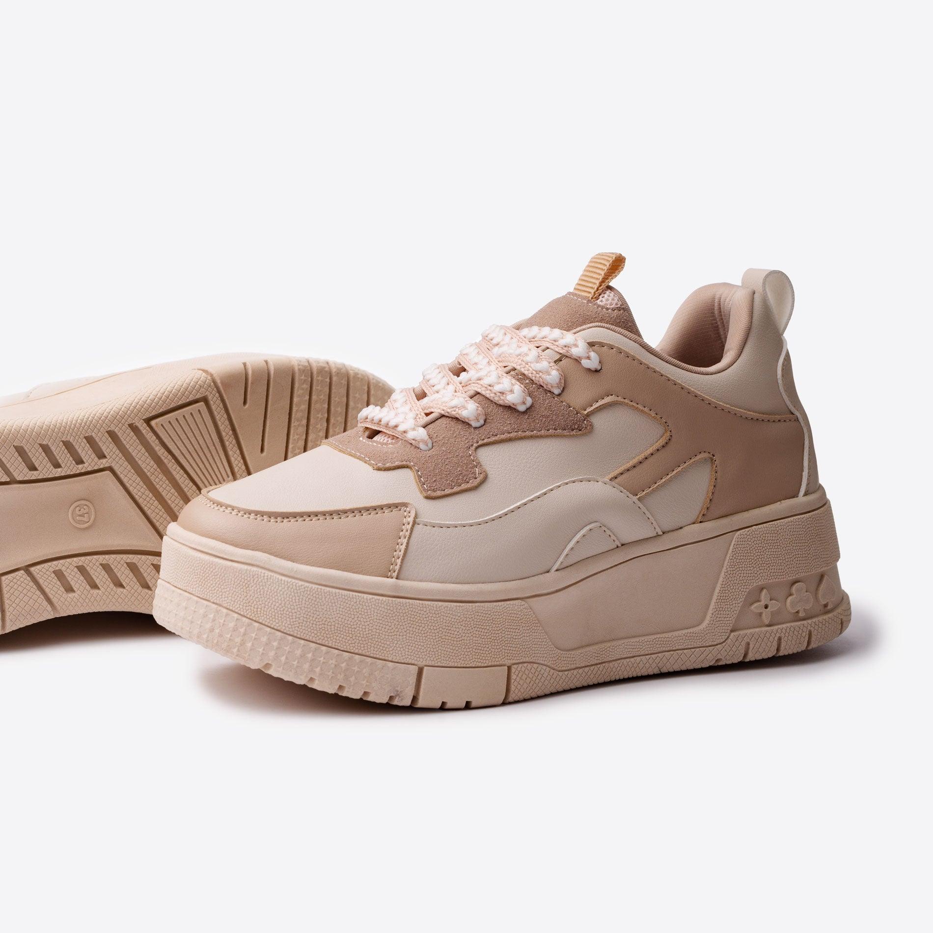ZAPATILLAS URBANAS MUJER NAYAI BEIGE - 6