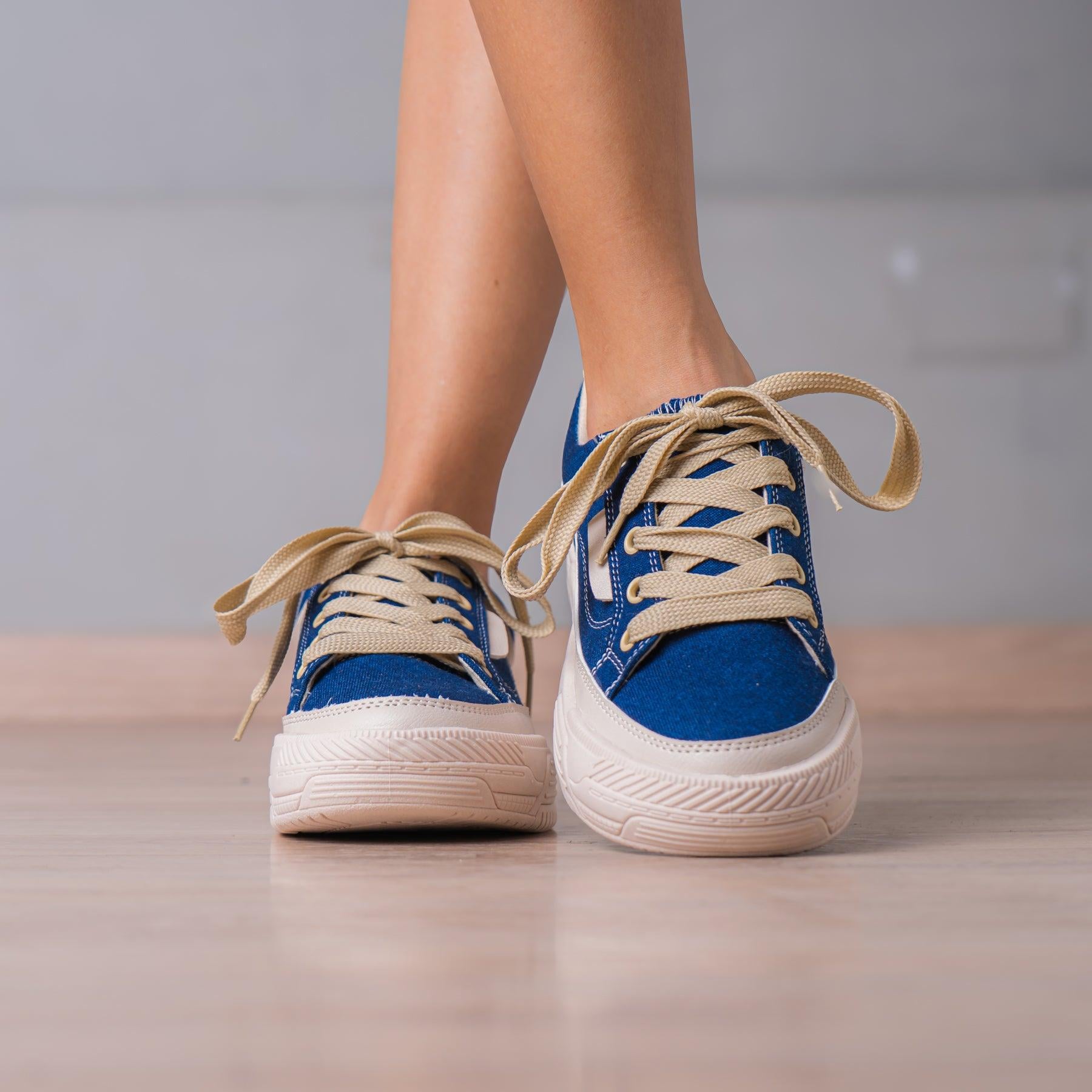ZAPATILLAS URBANAS MUJER DROZEN AZUL MARINO - 3