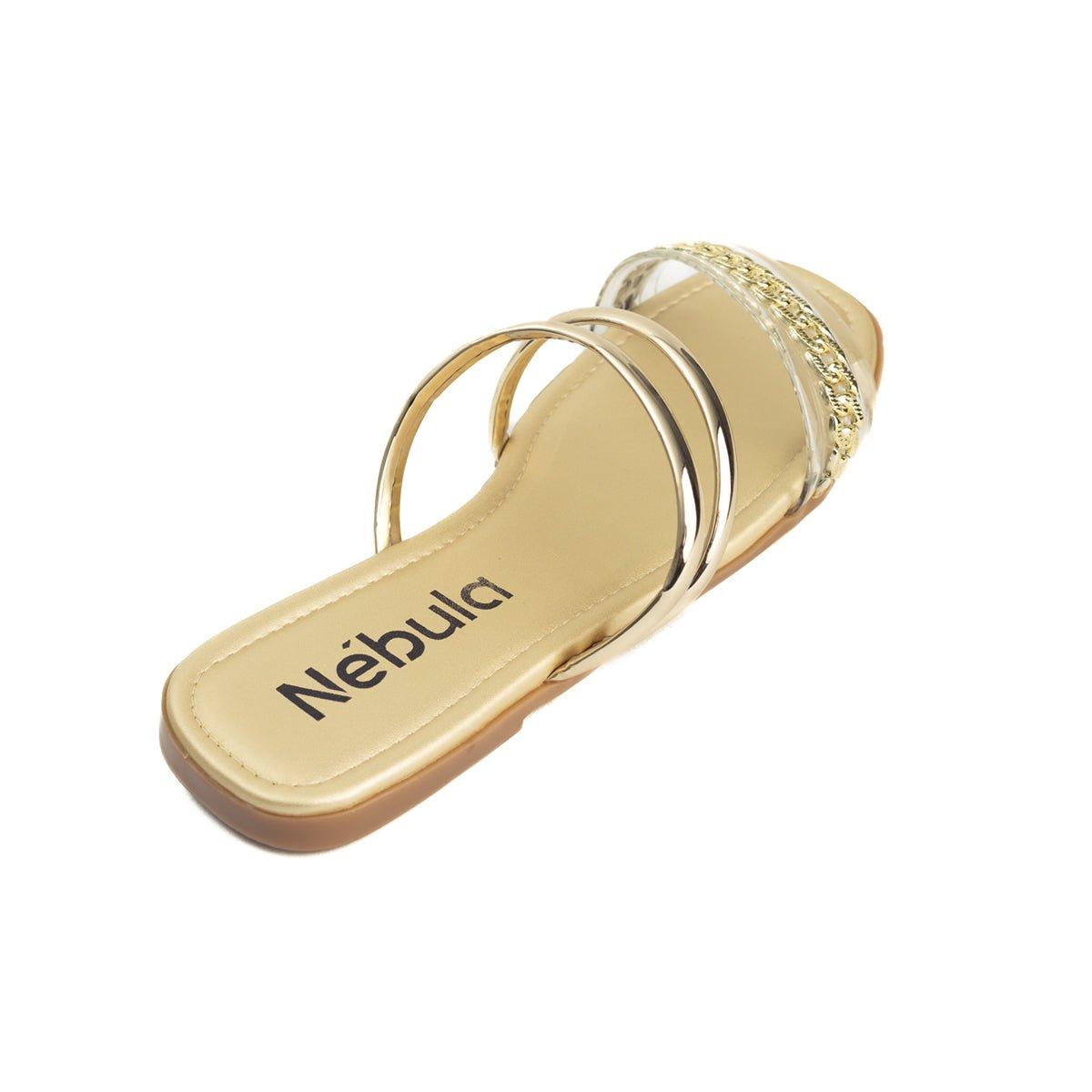 SANDALIAS CASUALES MUJER PALOMA DORADO - 6