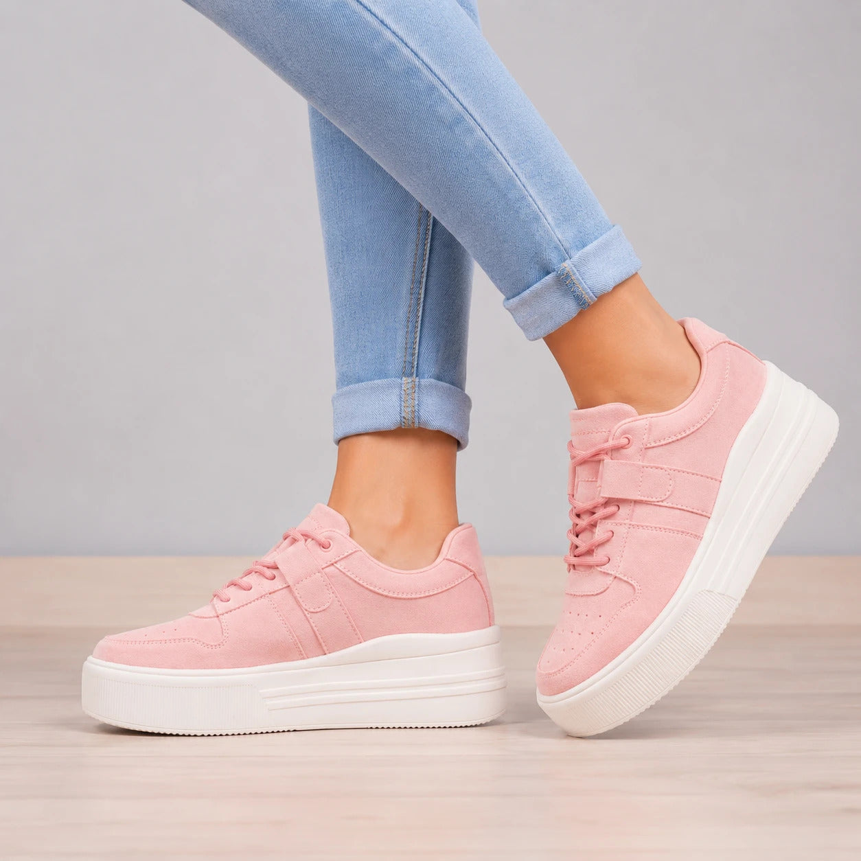 ZAPATILLAS URBANAS MUJER OPORTO ROSADO - 1