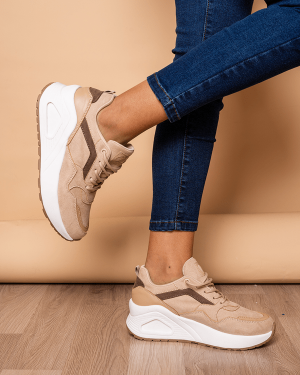ZAPATILLAS URBANAS MUJER SEDAN BEIGE - 1