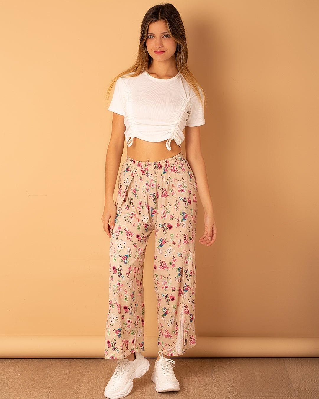 PANTALÓN ROSA 13.0 CREMA - 4