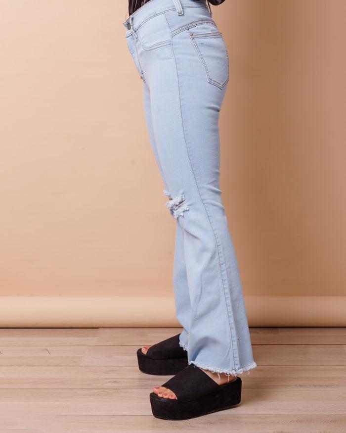 PANTALÓN ACAMPANADO 4.0 ICE RASGADO - 2