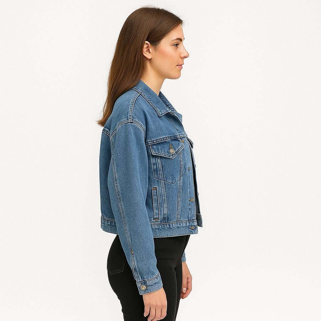 CASACA OVERSIZE CELESTE - 2