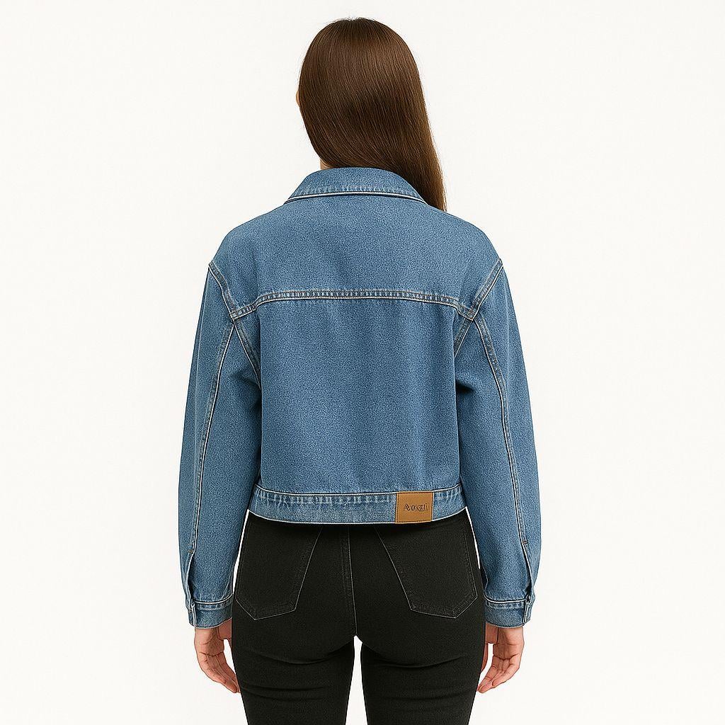 CASACA OVERSIZE CELESTE - 3