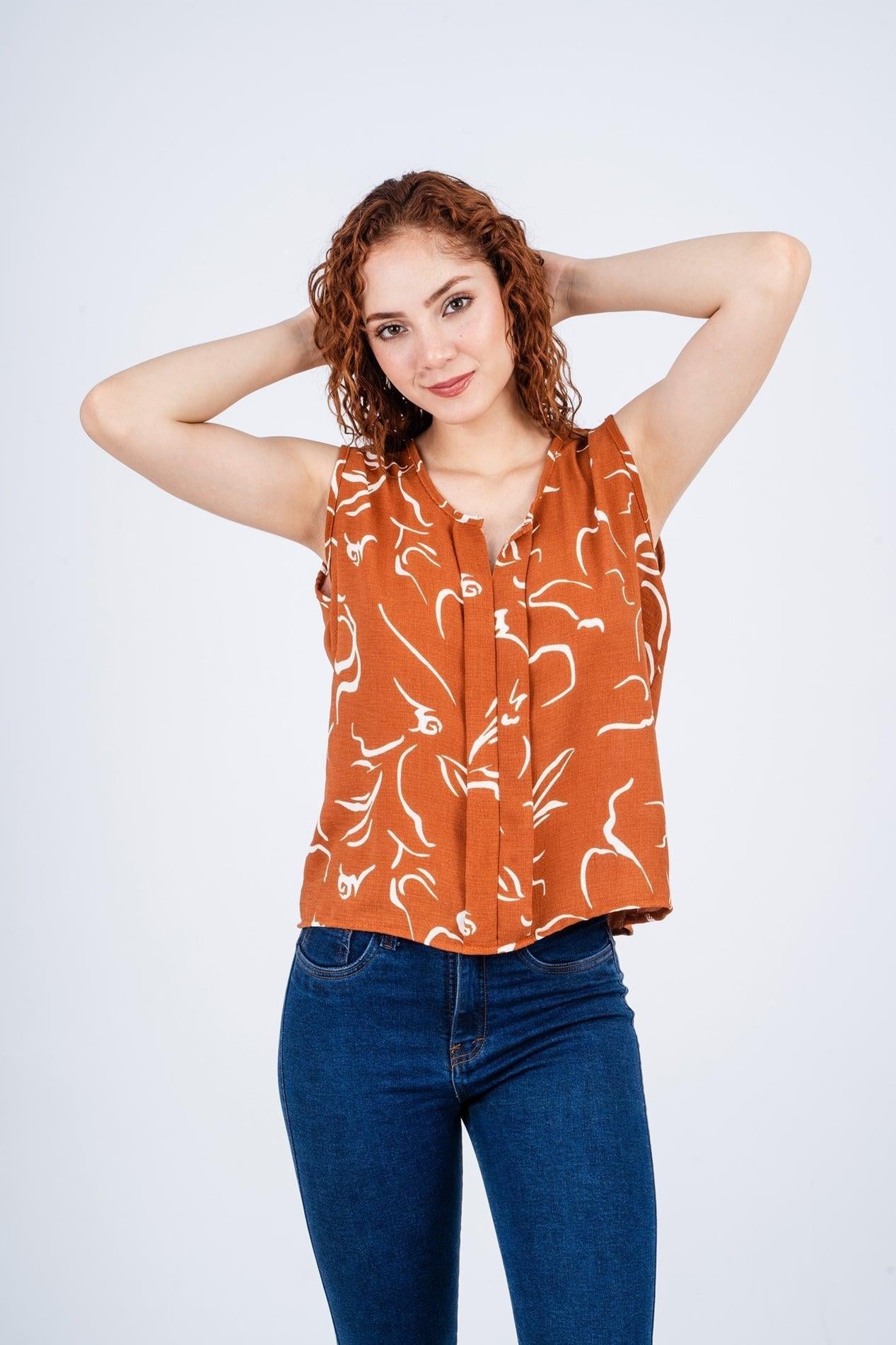 BLUSA LIAF CAMEL - 1