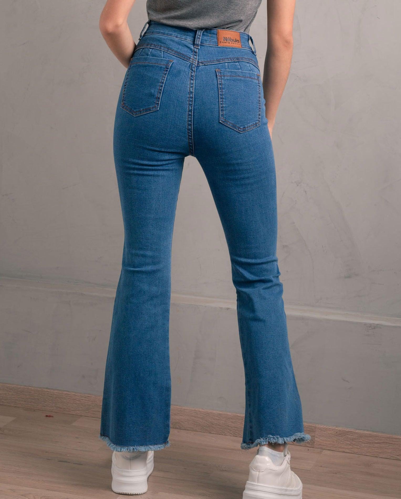 PANTALÓN ACAMPANADO 4.0 AZUL - 3
