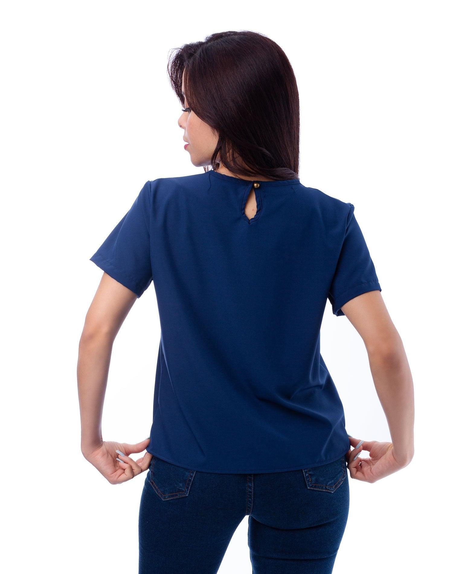 BLUSA ZIBELLE AZUL ACERO - 3