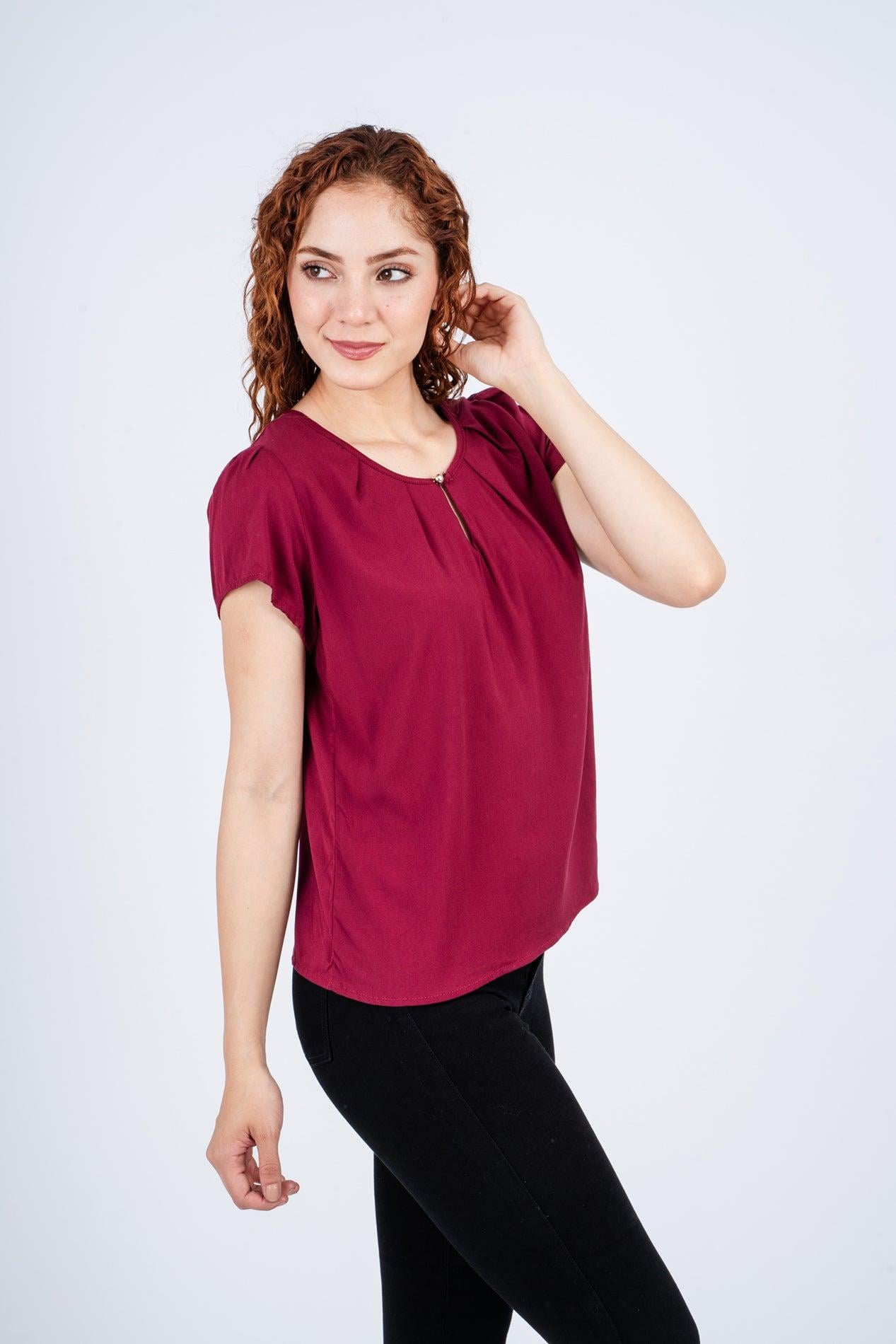BLUSA LYNE VINO - 2