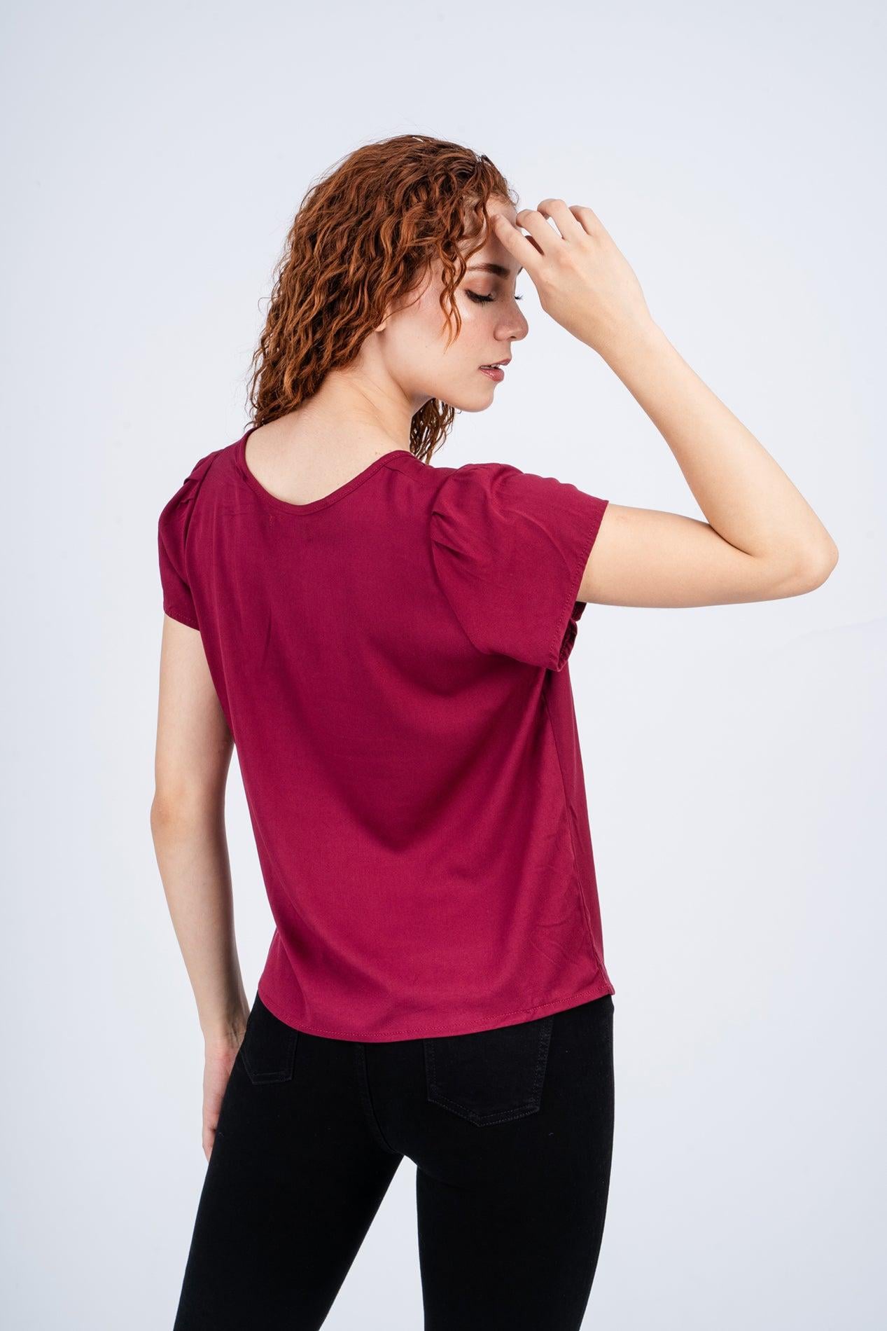 BLUSA LYNE VINO - 3