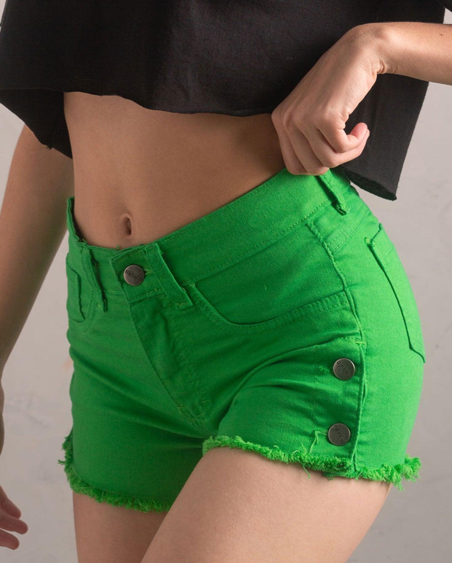 SHORT MELODY VERDE PERICO - 1