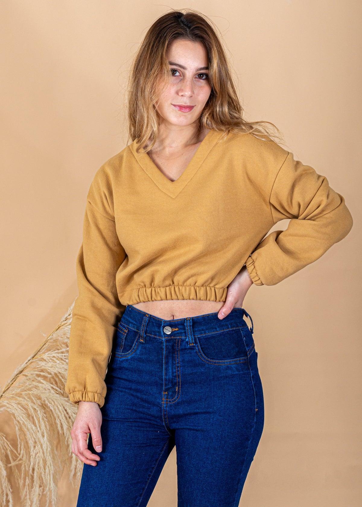 POLERA SELINA CAMEL - 1
