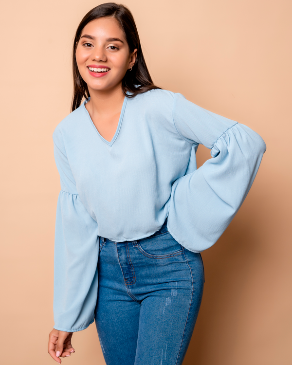 BLUSA SOFY CELESTE - 1
