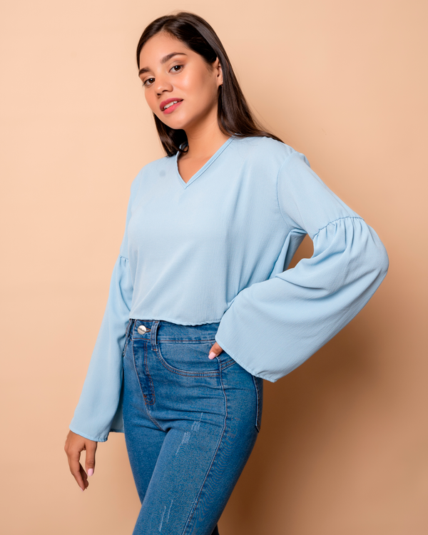 BLUSA SOFY CELESTE - 2