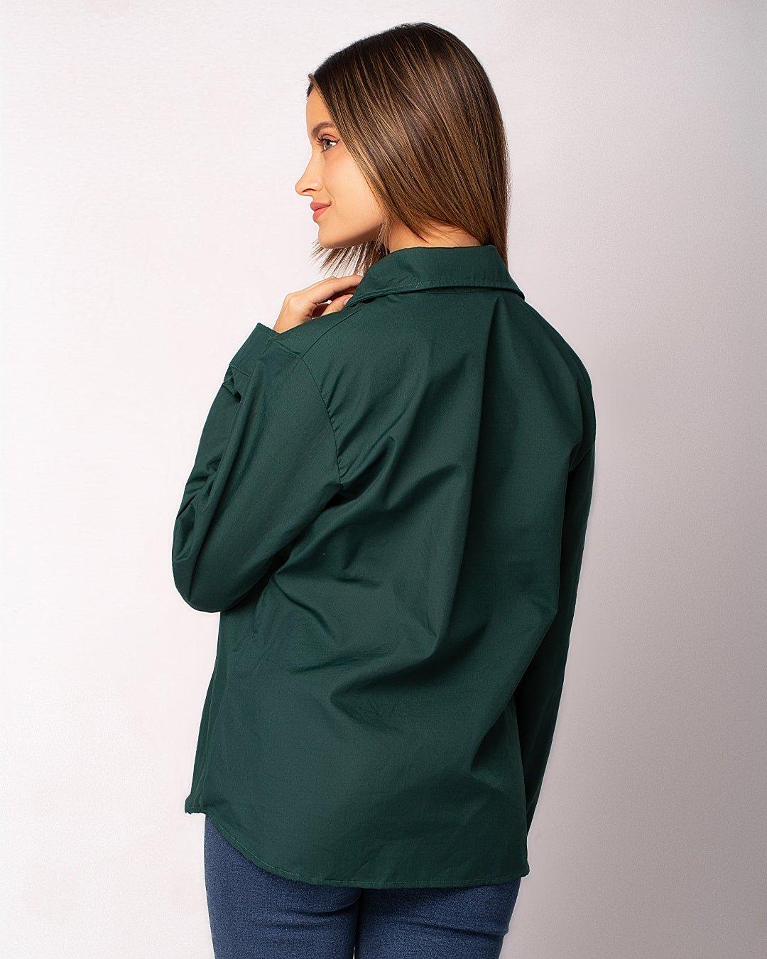 BLUSA CASELL VERDE BOTELLA - 3