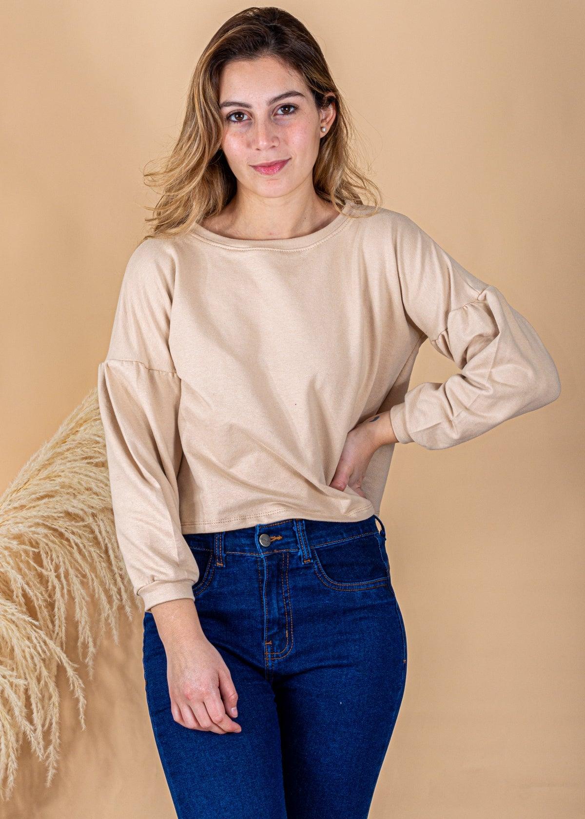 POLERA AYRIS BEIGE - 2