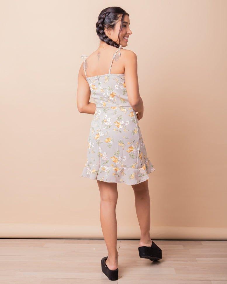 VESTIDO FLORITA BEIGE - 3
