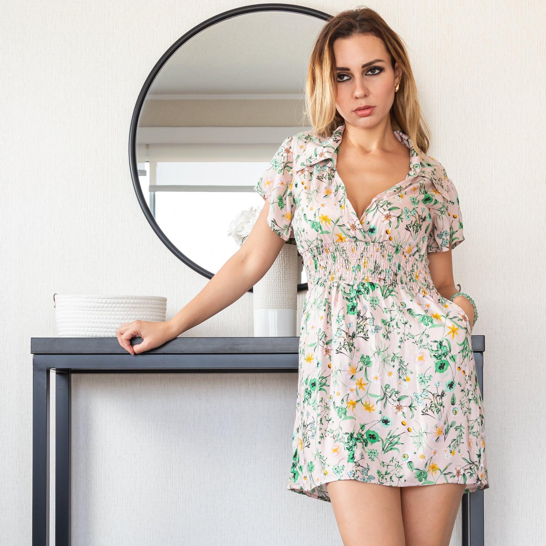 VESTIDO HALLY ROSADO - 1
