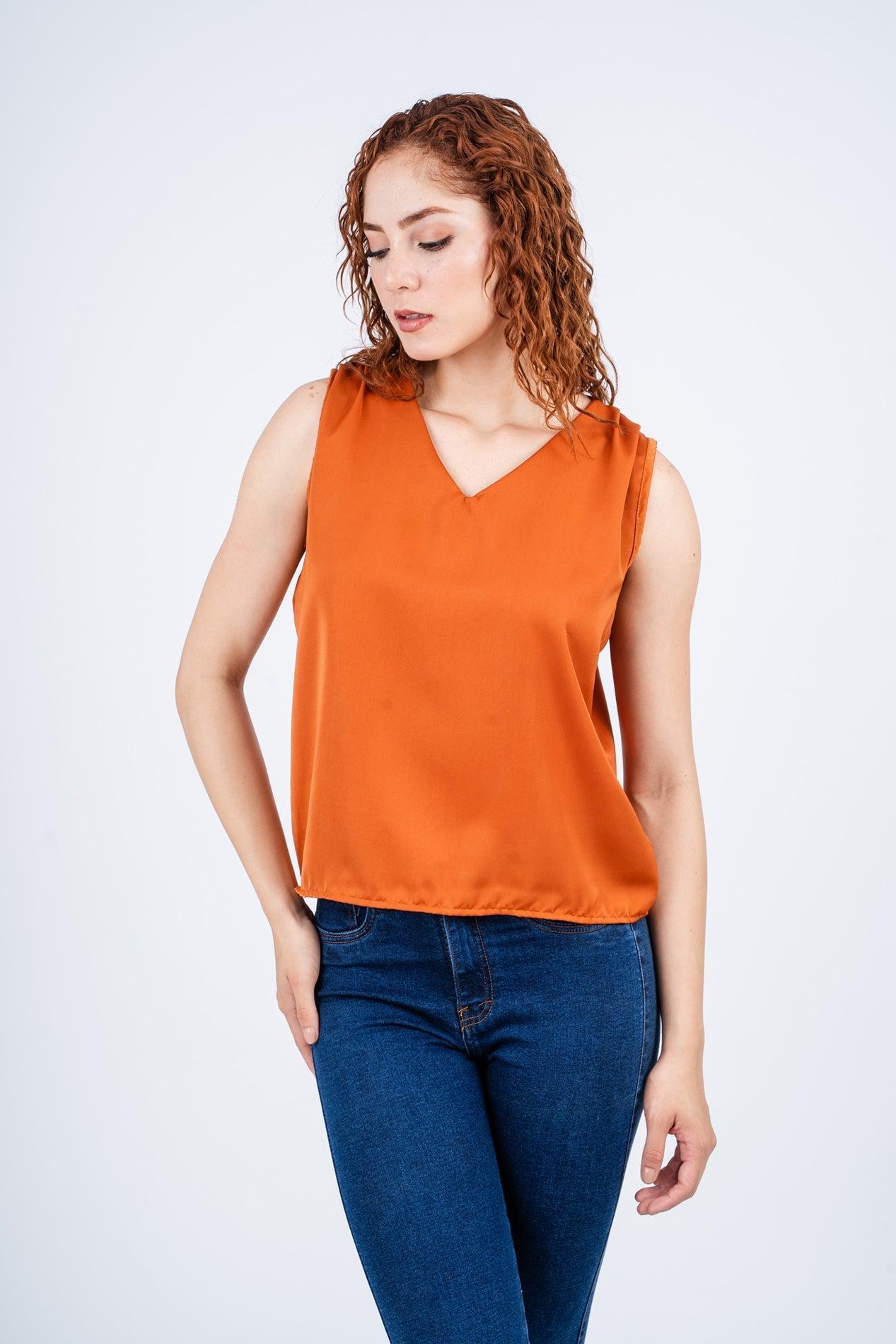 BLUSA JHENZI CAMEL - 1
